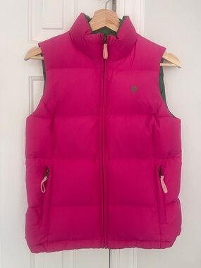 Lilly Pulitzer Hot Pink Quilted Vest Sz XS